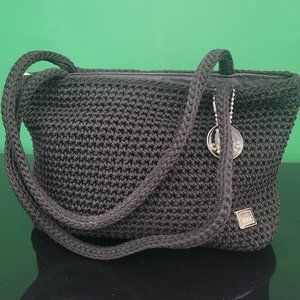 The Sak Black Crochet Mini Handbag